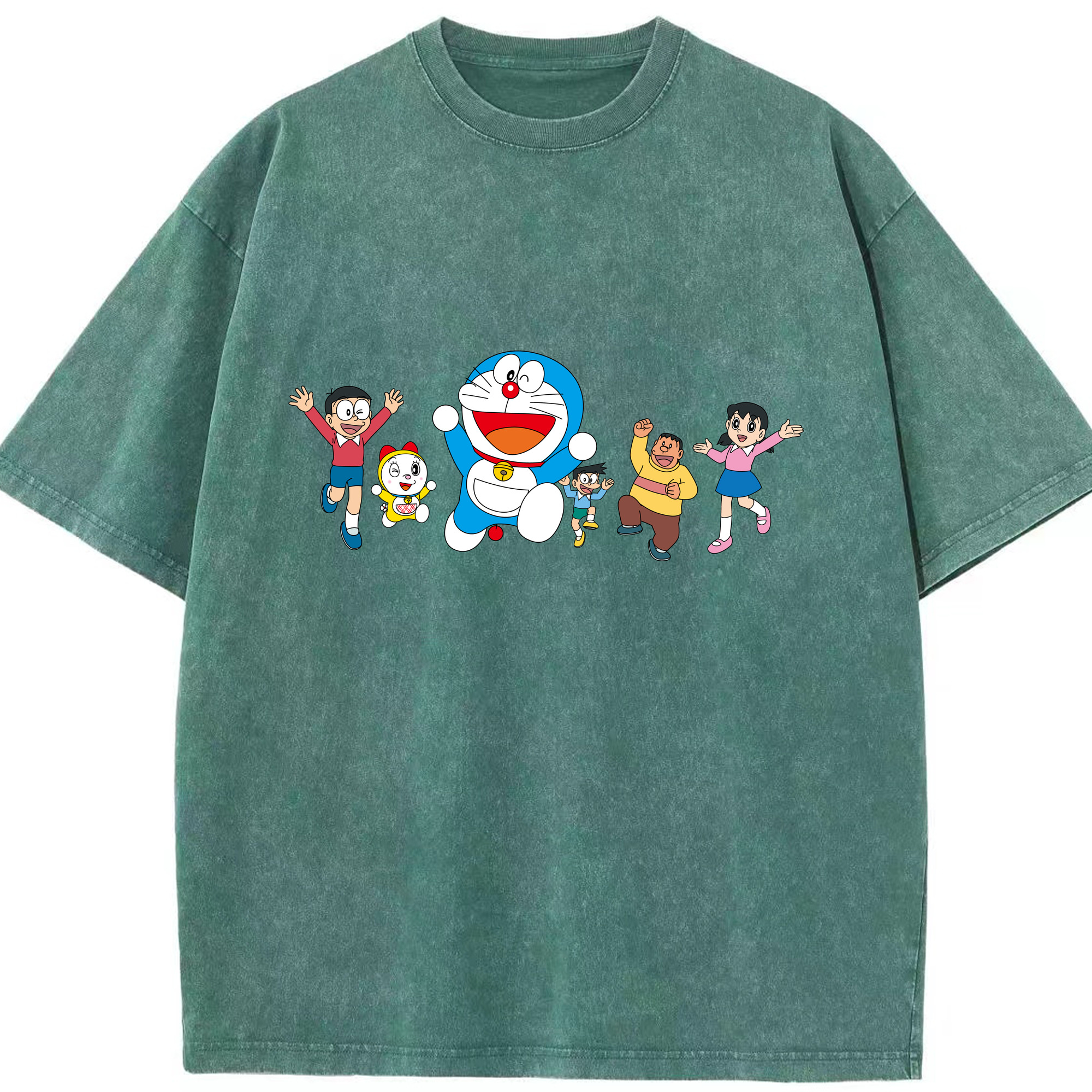 （画像用） ドラえもん 骨川 スネ夫 Doraemon Honekawa Suneo 綿100% ヴィンテージ風 半袖Tシャツ（フロントプリント）